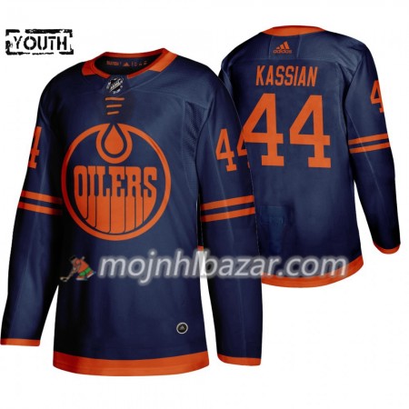 Dresovi Edmonton Oilers Zack Kassian 44 Adidas 2019-2020 Plava Authentic - Dječji Dresovi Edmonton Oilers Zack Kassian 44 Adidas 2019-2020 Plava Authentic - Dječji